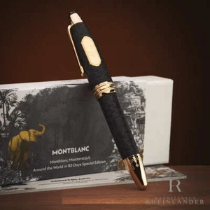 Montblanc Solitaire LeGrand La vuelta al mundo en 80 días pluma estilográfica ID 128485 - Imagen 1 de 7