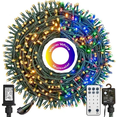 300 LED Christmas String Lights Outdoor Indoor Color Changing with Remote/Tim... - Image 1 of 4