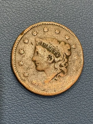 Coronet Large Cent – Attractive Detail - Early Copper - Image 1 of 3