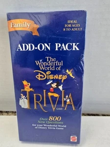 Mattel 1998 The Wonderful World of Disney Trivia Game FAMILY ADD-ON PACK New - Picture 1 of 3