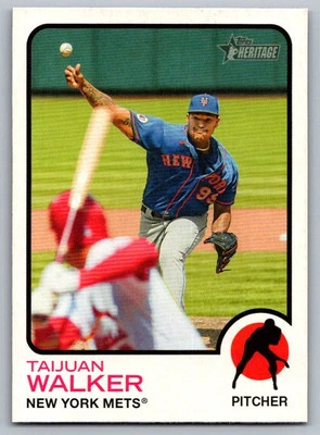 2022 Topps Heritage Taijuan Walker New York Mets #126 - Image 1 of 2