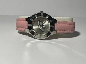 Philadelphia Eagles NFL Women's Watch w/ Pink Leather Band w/ Rhinestones NEW - Picture 1 of 4