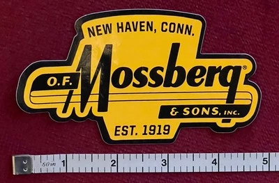 New Haven, Conn. O.F. Mossberg & Sons, Inc. Est. 1919 Vinyl Decal Sticker - Image 1 of 3