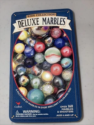 Canicas y tiradores de lujo de colección para niños más de 160+ en caja de hojalata Foto 1 de 3