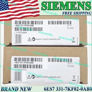 New Sealed SIEMENS 6ES7 331-7KF02-0AB0 6ES7331-7KF02-0AB0 S7-300 Analog Input US - Picture 1 of 5