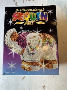 sequin art 1121 3-Dimensional Elefant Pailettenbild Pailletten Basteln Figur - Bild 1 von 4