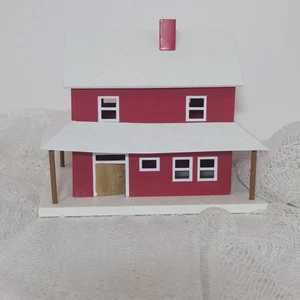 Vintage Ashland Weihnachten Bauernhaus Metall rot Weihnachtsdeko - Bild 1 von 10