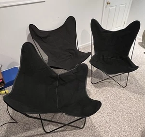Butterfly Chairs (Three) Vintage Mid-Century Modern Solid Frame & Covers 1960S - Picture 1 of 2