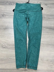 Lululemon Wunder Under Hi-Rise Miss Mosaic Hunter verde taglia 8 usato in ottime condizioni - Foto 1 di 9