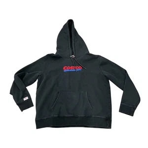 Costco Wholesale Embroidered Hoodie Black Sweatshirt Sz Mens XL Ladies XXL - Picture 1 of 10