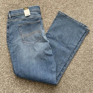 Lee Jeans Majestic Mid Rise Blue Denim Bootcut Damenjeans – UK Größe 18 kurz - Bild 1 von 9