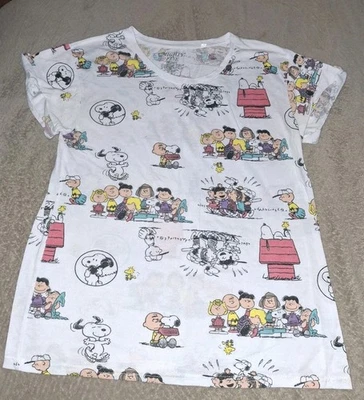 Camiseta manga corta Peanuts personajes de dibujos animados niñas talla XL 14/16. Foto 1 de 4