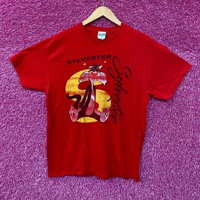 Camiseta de dibujos animados Looney Tunes Sylvester the Cat talla mediana Foto 1 de 4