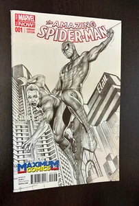 AMAZING SPIDER-MAN #1 (2014) -- Maximum SKETCH Variant -- 1st Cindy Moon (SILK) - Picture 1 of 2