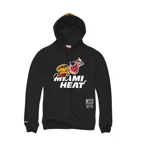 NWT NBA Hardwood Classic Mitchell & Ness Denzel Curry x Miami Heat Hoodie XL - Picture 1 of 6