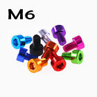 M6 Colored Ultra Light Aluminum Alloy Round Cup Head Hexagonal Socket Stud Screw