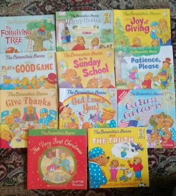 The BERENSTAIN BEARS 11 Books 12 stories Living Lights Christian,Prayers,Bible - Image 1 of 4