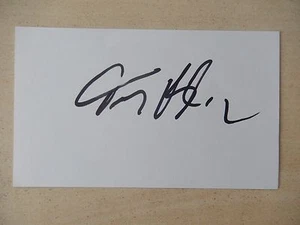 Tony Banks Autographed 3" X 5" Index Card - Picture 1 of 3