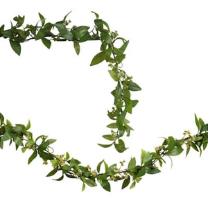 Mountain Laurel with White Berries Garland | 6' Long - Picture 1 of 5