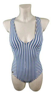 Michael Kors Badeanzug Bademode Size 4 Größe S Blau Weiß 403 Crew Blue Sommer - Bild 1 von 6