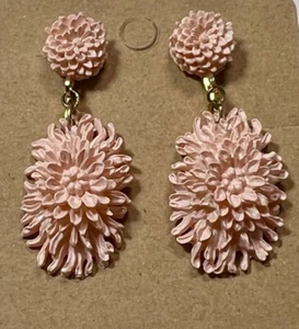 Vintage PInk earrings, - Picture 1 of 9
