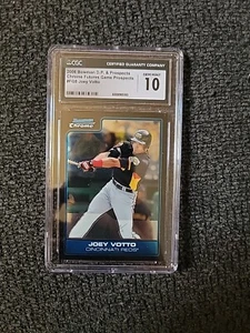 2006 Bowman Chrome Baseball Joey Votto Futures Game Prospects CGC 10 GS425 - Picture 1 of 2