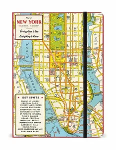 Cavallini - Cuaderno forrado grande 6x8 pulgadas - Mapa de la ciudad de Nueva York - 144 páginas - Imagen 1 de 1
