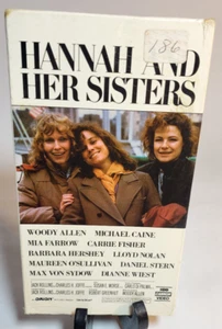Hannah And Her Sisters Betamax (NOT VHS) Beta Tape Woody Allen Carrie Fisher - Picture 1 of 10