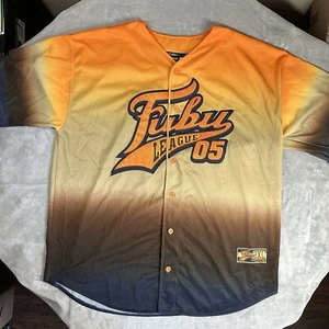 Vtg FUBU Sports Baseball Jersey Mens 2XL Stitched Champions League Y2K Hip Hop - Picture 1 of 13