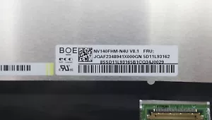 Lenovo FRU 5D11L93162 NV140FHM-N4U V8.1 30 pin schermo LCD NON touch FHD 1080p IPS - Foto 1 di 8