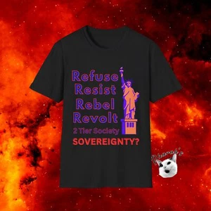 T-Shirt USA Refuse Resist Rebel Revolt J6 korrupt DC konservative Wahlen MAGA - Bild 1 von 10