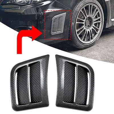 Cubierta de parachoques delantero de ventilación lateral Carbon Look para Subaru Impreza WRX STi 2008-2014 Foto 1 de 4