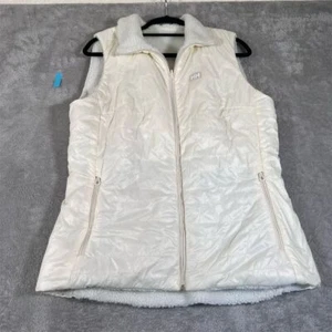 Helly Hansen Women's Reversible Vest Sherpa Quilted Large Cream Lifeloft - Picture 1 of 12