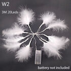 Feather Christmas Wedding Wire Lamp String Light Fairy Light Home Decoration