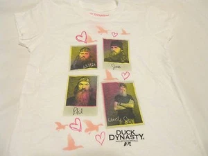Camiseta Duck Dynasty Niña Talla M 7-8 Blanca Niños  - Imagen 1 de 2