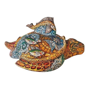 HappyOwl Tiere Holzpuzzle | Schildkrötenpuzzle | Lasergeschnitten, Premium Holz - Bild 1 von 9