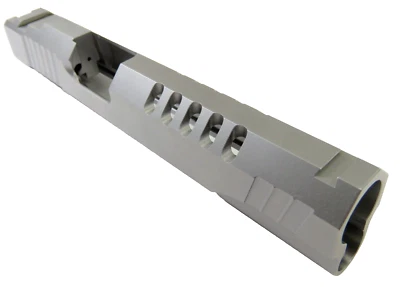 New 1911 .40 S&W / 10mm Stainless Custom Ported Slide LPA Target Sight Cut