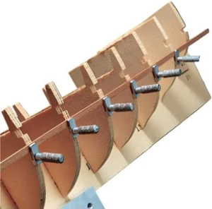 All-Metal Ship Model Planking Clamps – Set of 10, 1-1/4'' X 1/4'' – Stepped Desi - Picture 1 of 12