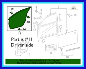 New Toyota OEM Lexus 13-18 ES300h 350 Front Door Surround Weatherstrip Seal Left - Picture 1 of 1