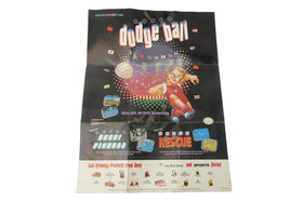 Vintage Super Dodge Ball NES Promo Poster Nintendo CSG Images Soft Inc 11.5x15.5
