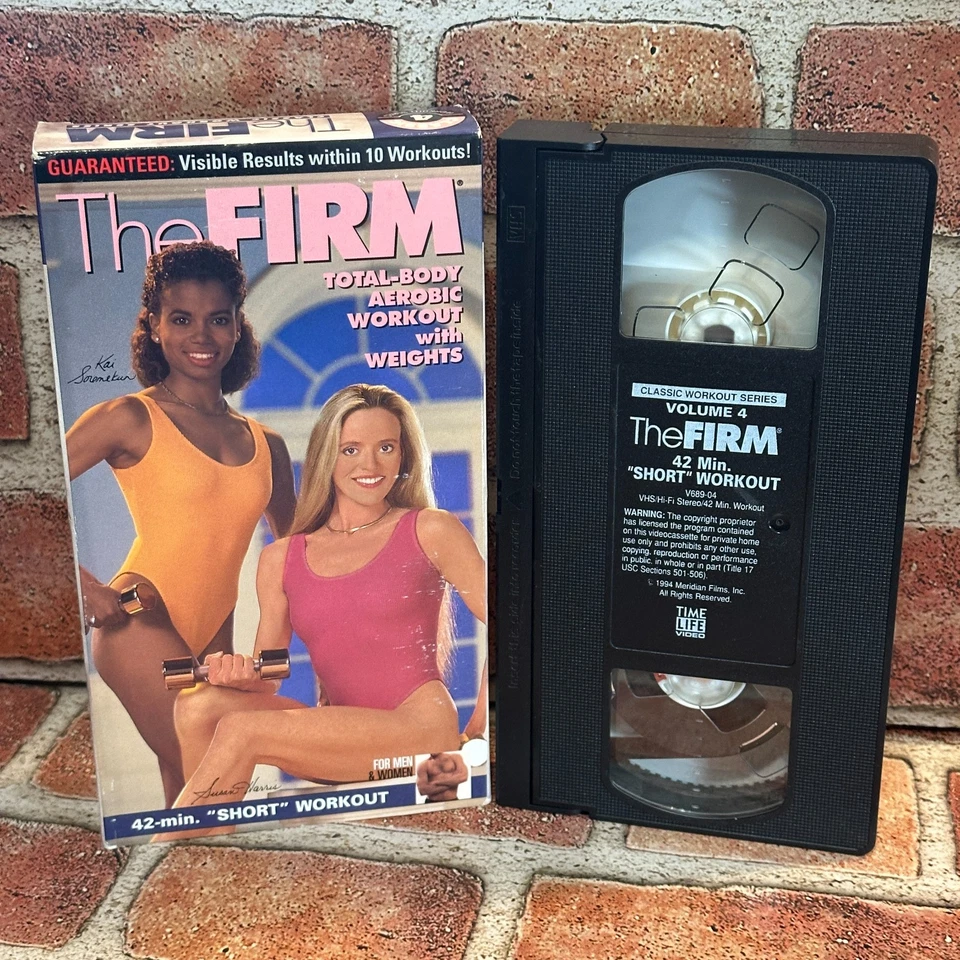 The Firm Vol 4 Workout VHS Used Time Life Aerobics Fitness With Weights 1990s Foto 1 de 3