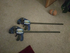 2x Irwin Quick-Grip Heavy-Duty Bar Clamp 600mm - Picture 1 of 4