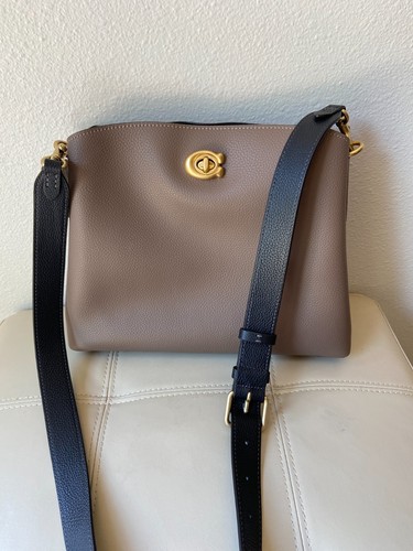 Borsa Coach C2590 Salice Secchiello Borsa a Tracolla Pelle Colorblock