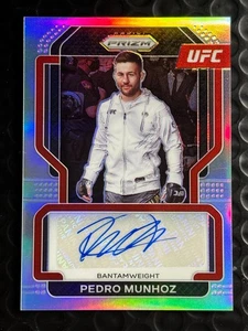 2022 Panini Prizm UFC Pedro Munhoz Auto Silver Prizm Bantamweight #SG-PMZ - Picture 1 of 2