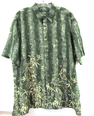 Vintage Men's XL Rayon Hawaiian Shirt 52 Chest Bamboo Pattern Puritan - Image 1 of 4