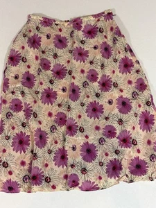 Loft Women’s Silk Floral Skirt Size 2 - Picture 1 of 8