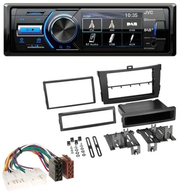JVC Bluetooth MP3 USB DAB Autoradio für Toyota Corolla ab 2009 schwarz - Bild 1 von 4