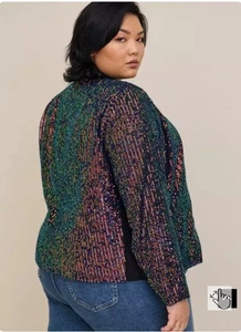 Torrid size 6 Sequin Moto Jacket - Bild 1 von 6
