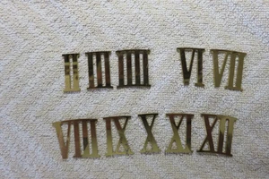 BRASS DIAL NUMERALS - Picture 1 of 4