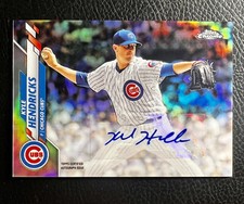 Kyle Hendricks 2020 Topps Chrome Update #USA-KH Refractor Auto Chicago Cubs